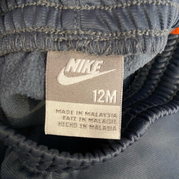 Nike kids grey  and orange track suit in‎ size 12M - Picture 8 of 8